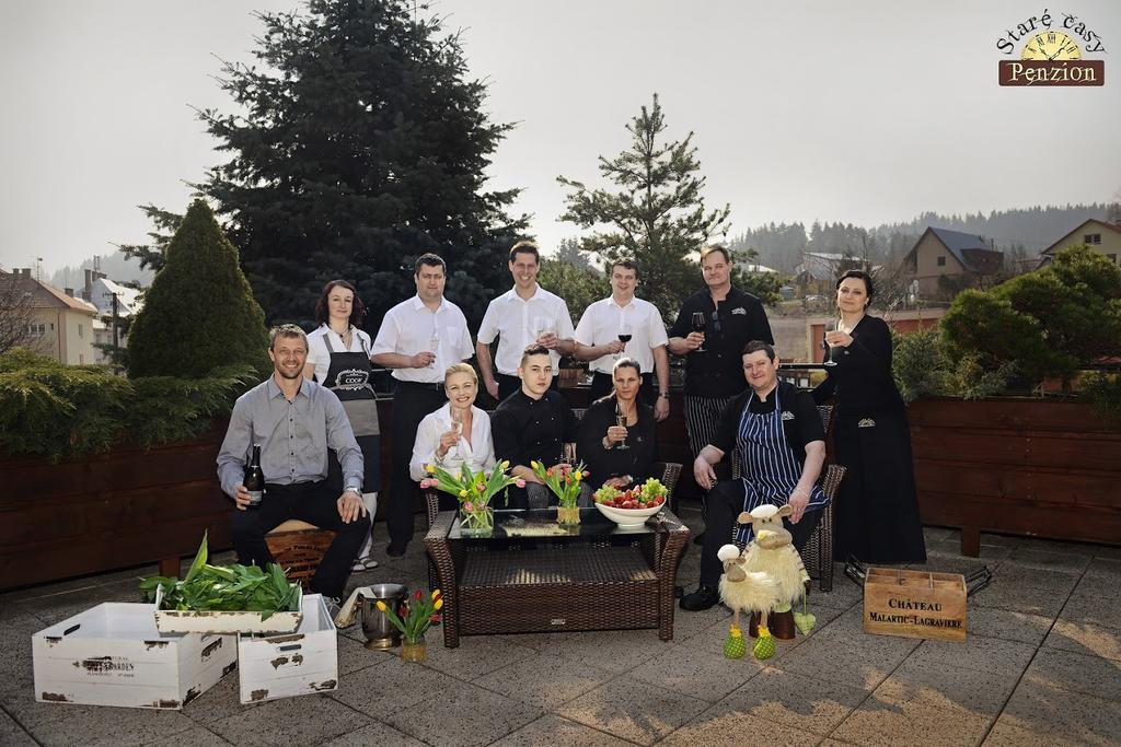 Penzion A Restaurace Stare Casy Horní Bečva Kültér fotó
